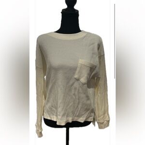 Forever 21 white waffle knit sweater